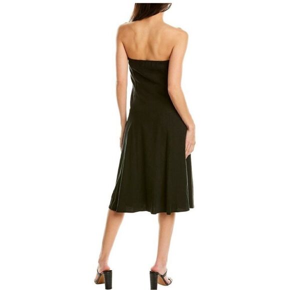 Theory Sea Glass Colored Kaleigh Eco Crunch Midi Dress - Picture 7 of 8